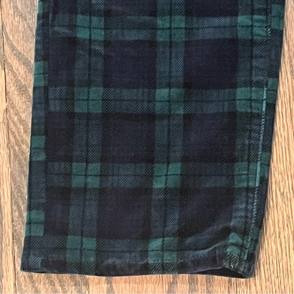 Velveteen straight leg Black watch Tartan Plaid pants Women’s size 10P Talbots - Picture 4 of 11